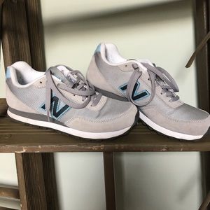 New Balance Grey/Light Blue Sneakers